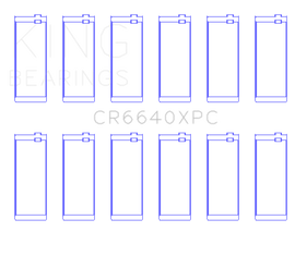 King Engine Bearings BMW M20 & M50 2.0L / 2.5L / 2.7L (Size STDX) Coated Performance Rod Bearing Set