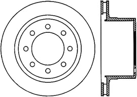 StopTech Power Slot 06-08 Dodge Ram 1500 / 03-08 Ram 2500/3500 All Rear Left Slotted CRYO Rotor