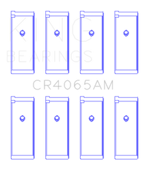 King 91-04 Nissan 146CI/2.4L KA24DE L4 / 89-97 146CI/2.4L KA24E L4  (Size +0.25) Rod Bearing Set