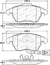 StopTech Sport Performance 11-17 Volkswagen Jetta Front Brake Pads