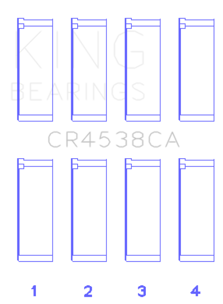 King Engine Bearings Mini Cooper S/Cooper S Conv/Works W11B16A Rod Bearing Set - Size STD