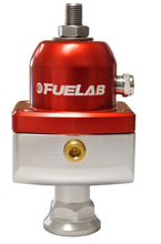 Load image into Gallery viewer, Fuelab 555 High Pressure Adjustable FPR Blocking 25-65 PSI (1) -8AN In (2) -8AN Out - Red