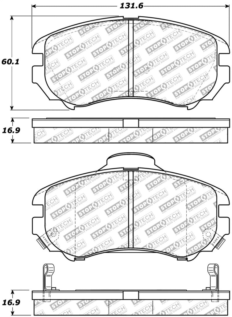 StopTech Street Select Brake Pads - Front