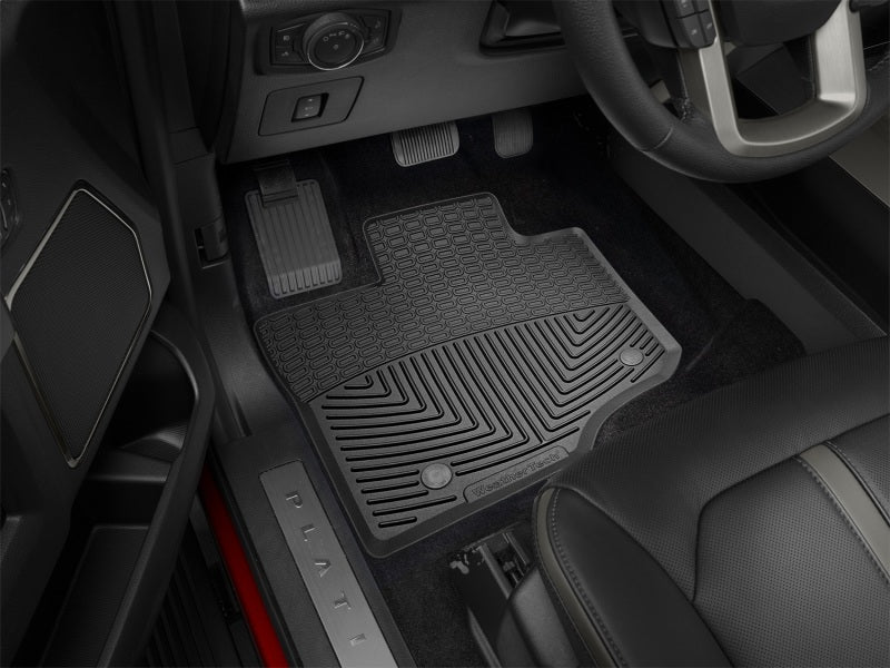 WeatherTech 2015+ Ford F-150 Front Rubber Mats - Black